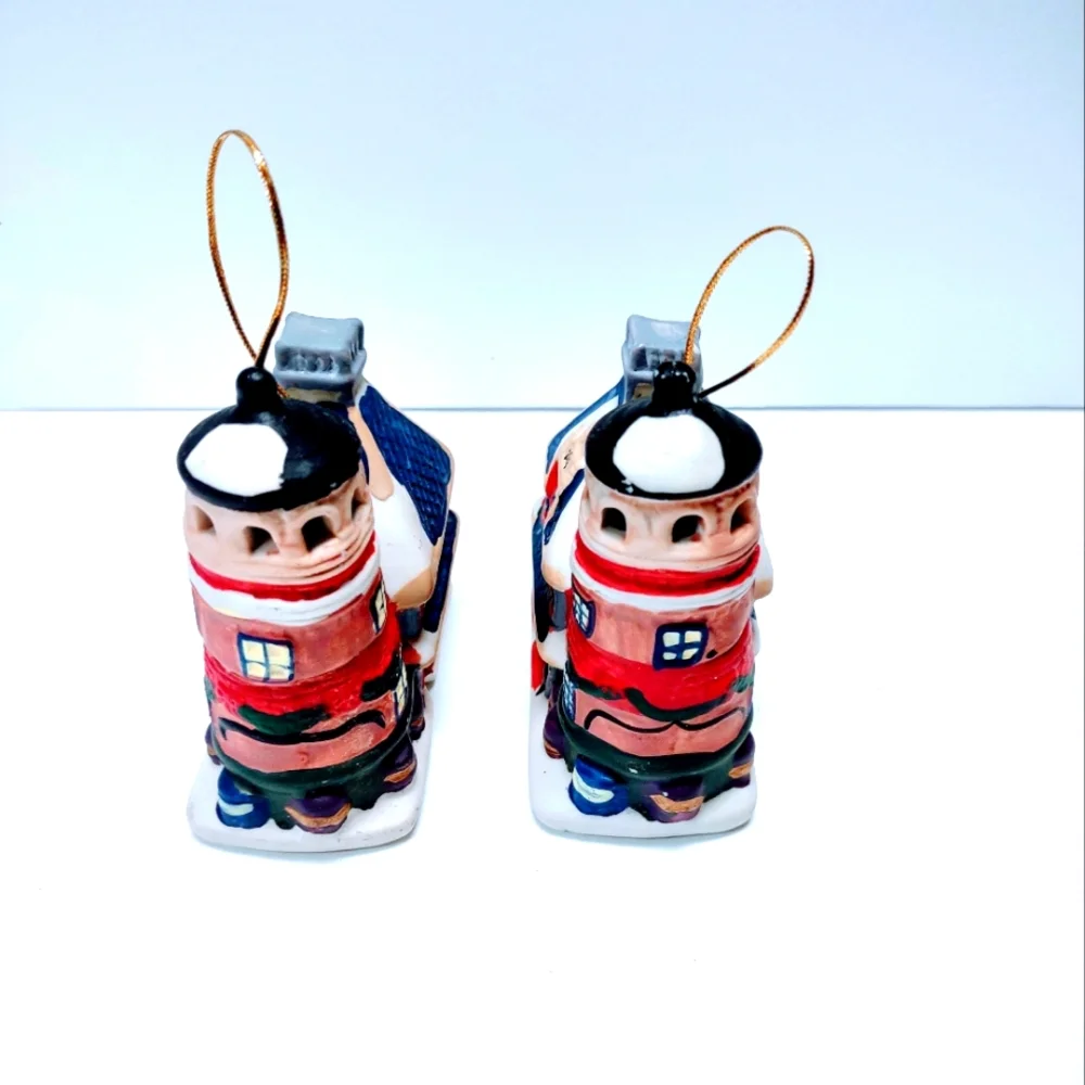 Badcock Home Furnishings  Christmas 2002 Ceramic Ornament Bell Fire Station - Picture 4 of 7